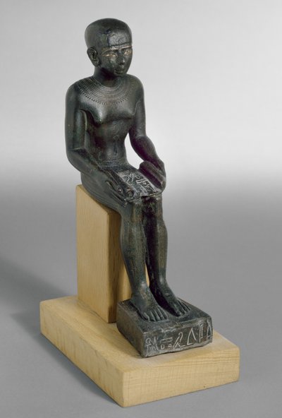Statuette of the God Imhotep by Late Period Egyptian