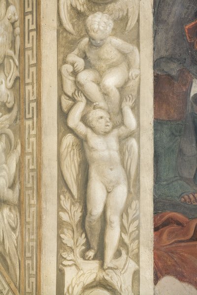 Putti, Decorations Around the Windows by Lattanzio Gambara