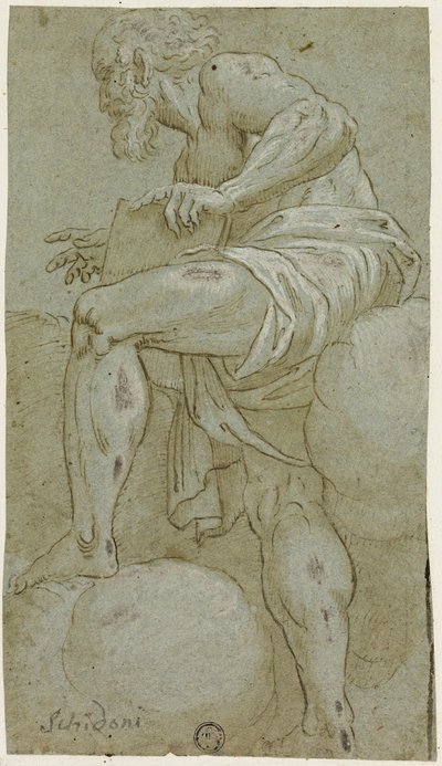 Standing Prophet Holding a Book by Lattanzio Gambara