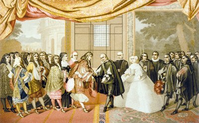 Meeting between Louis XIV and Philippe IV at Isle des Faisans, 7th November 1659 by Laumosnier