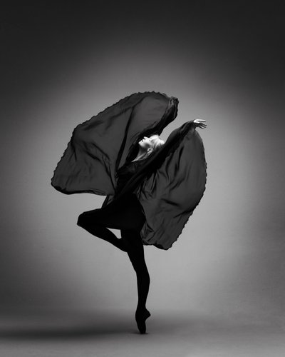 Elegant Black Ballet by Laura Benvenuti