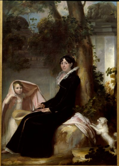 Portrait of Madame Junot, Duchess of Abrantes, with Her Daughter Valentine by Laure Junot Abrantes