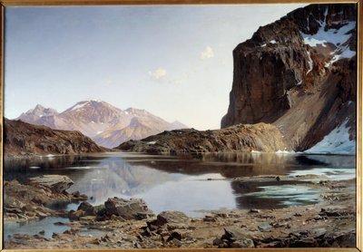 Lake Eychauda in the Alps by Laurent Guétal