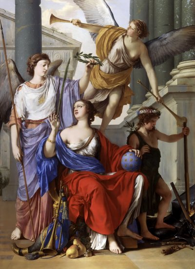 Allegory of the Regency of Anne of Austria by Laurent La Hyre de