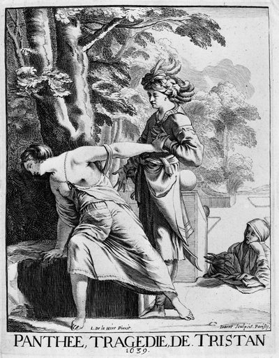 Araspe declaring his passion to Panthee - Panthee, tragedie by Francois l