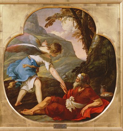 Elijah Rescued by an Angel by Laurent de la Hyre
