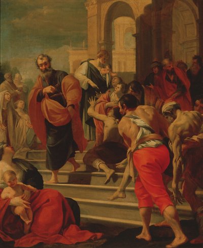 St Peter Healing the Sick with His Shadow by Laurent de la Hyre