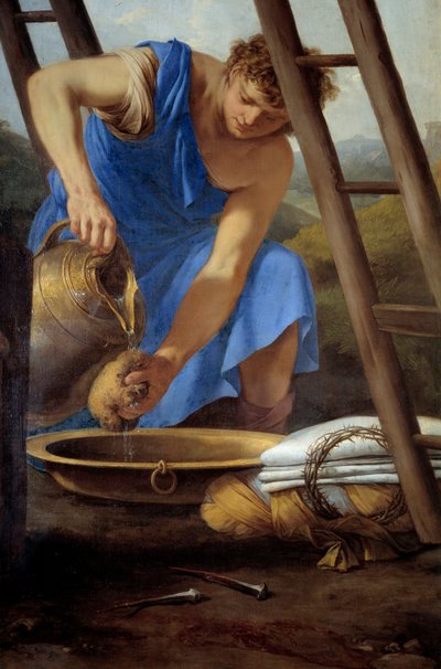 The Descent of Cross (Detail) by Laurent de la Hyre