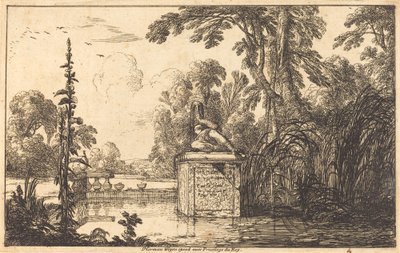 Pool in a Formal Garden by Laurent de la Hyre
