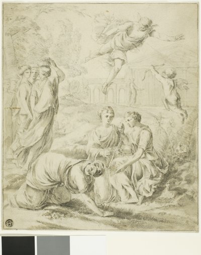 Study for Mercury and Herse by Laurent de la Hyre