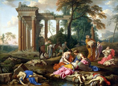 The Death of the Children of Bethel, 1653 by Laurent de la Hyre
