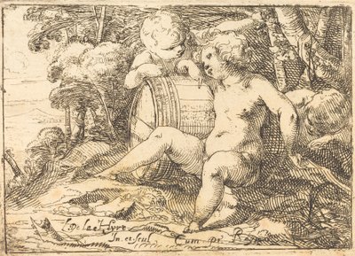 Three Bacchic Children by Laurent de la Hyre