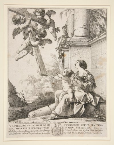 Virgin with Angels by Laurent de la Hyre
