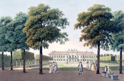 View of the Chateau of Pleasure at Hetzendorf, Vienna, 1790s by Laurenz Janscha