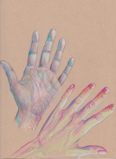 Hands #1, 2025 by Laurie Michaels