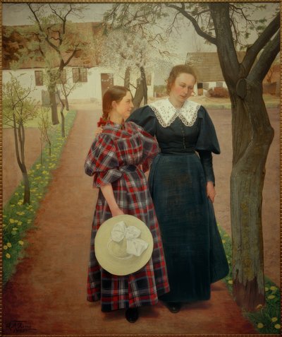 Spring. Ebba and Sigrid Kähler by Laurits Andersen Ring