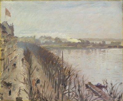 Binnenalster and Neuer Junfernstieg in Hamburg by Laurits Regner Tuxen