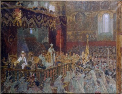 The Coronation of Czar Nicolas II by Laurits Regner Tuxen