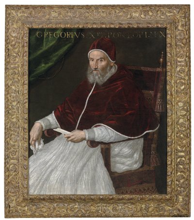 Portrait of Pope Gregory XIII, Three-Quarter-Length, Seated by Lavinia Fontana