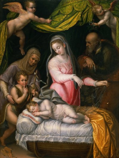 The Holy Family with John the Baptist and Saint Elizabeth, 1591 by Lavinia Fontana