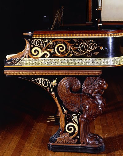 A Highly Important Pianoforte Designed by Sir Lawrence Alma-Tadema, Action by Steinway New York by Lawrence Alma Tadema