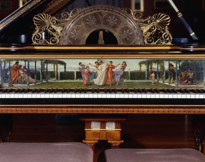 A Highly Important Pianoforte Designed by Sir Lawrence Alma-Tadema, Action by Steinway New York. Built in 1887. by Lawrence Alma Tadema