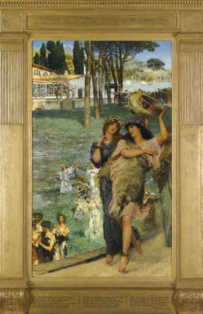 A Spring Festival on the Road to the Temple of Ceres by Lawrence Alma Tadema