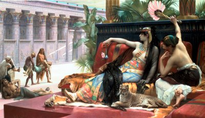 Cleopatra Testing Poisons on Those Condemned to Death by Lawrence Alma Tadema