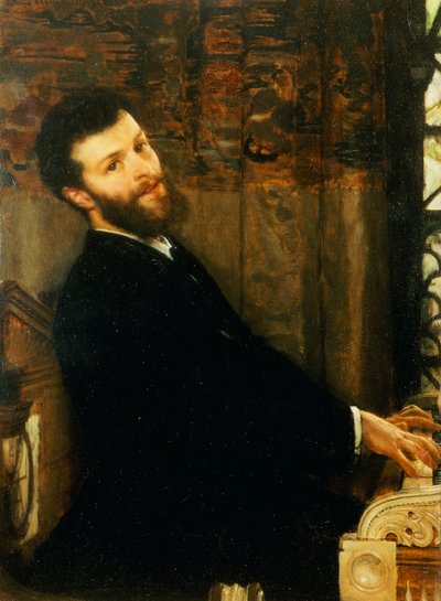 Portrait of the Singer George Henschel Playing Alma-Tadema
