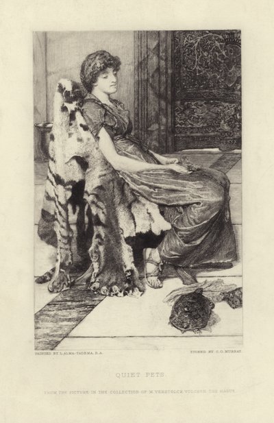 Quiet Pets by Lawrence Alma Tadema