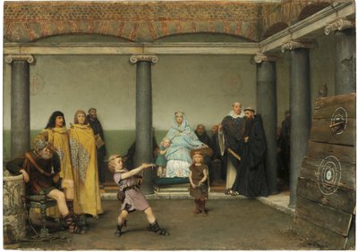 The Education of the Children of Clotilde and Clovis, 1868 by Lawrence Alma Tadema