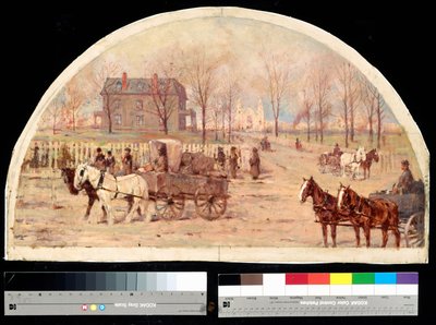 The Ogden Residence after the Fire of 1871 by Lawrence Carmichael Earle