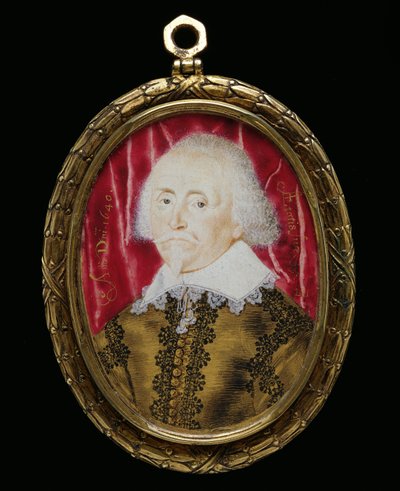 Portrait Miniature of an Unknown Man, 1640 by Lawrence Hilliard