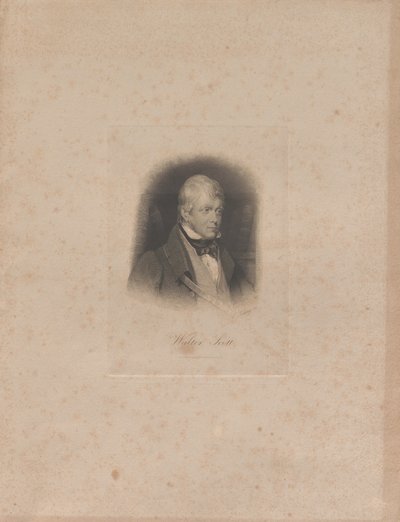 Portrait of the Historical Novelist and Poet Sir Walter Scott by Lazarus Gottlieb Sichling