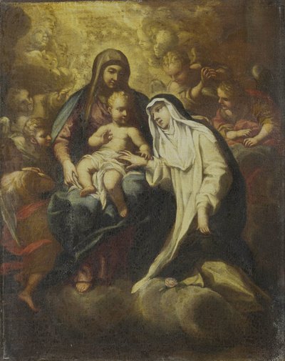 The Mystic Marriage of St Rose of Lima by Lazzaro Baldi (attributed to)