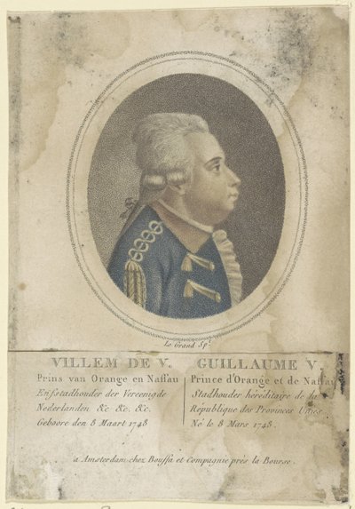 Portrait of William V, Prince of Orange-Nassau by Le Grand