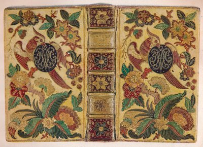 Mosaic binding signed by Le Monnier and bearing the monogram of Maria Josepha of Saxony by Le Monnier