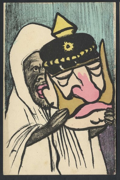 Postcard, Satirical in Colors, circa 1905: Germany Prussia, Morocco - William II - Illustration by Leal de Camara by Leal de Camara