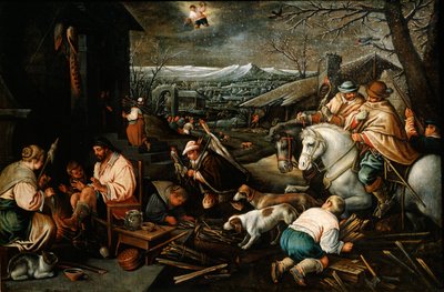 January from the Series The Seasons, late 16th or early 17th century by Leandro Bassano