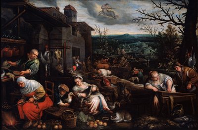 November from the series The Seasons, late 16th or early 17th century by Leandro Bassano