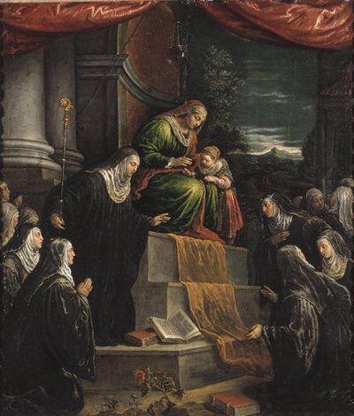 Saint Anne and Mary as Child by Leandro da Ponte Bassano