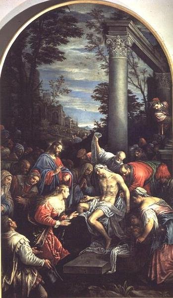 The Raising of Lazarus by Leandro da Ponte Bassano