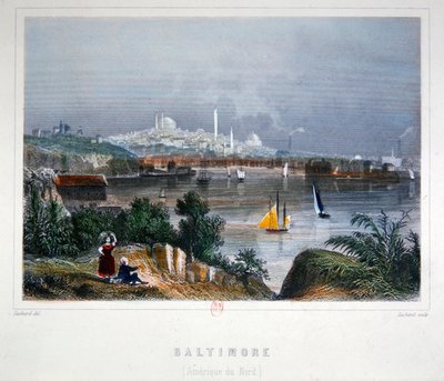 A View of Baltimore by Lechard Lechard