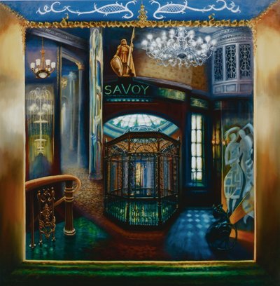 Savoy Hotel, Savoy Interior, Kaspar the Cat by Lee Campbell
