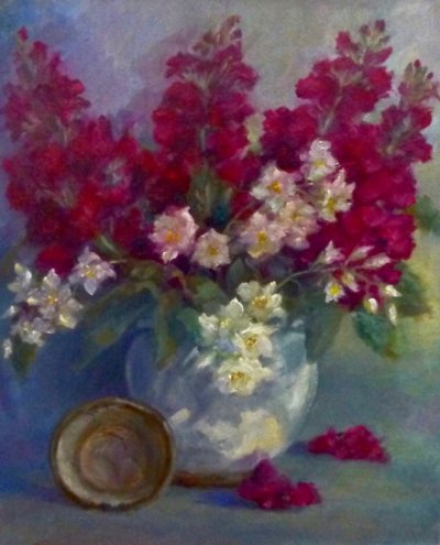 Stocks and Orange Blossom, 2020 by Lee Campbell