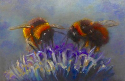 Two Bees by Lee Campbell