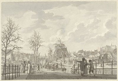 Ruins on the Rapenburg in Leiden, After the Gunpowder Disaster of January 12, 1807 by Leendert Overbeek