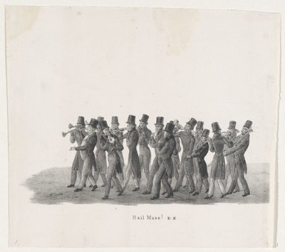 Musicians in the Parade of the Leiden Students, 1835 by Leendert Springer (I)