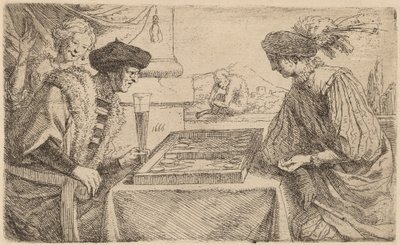 The Board Players by Leendert van der Cooghen