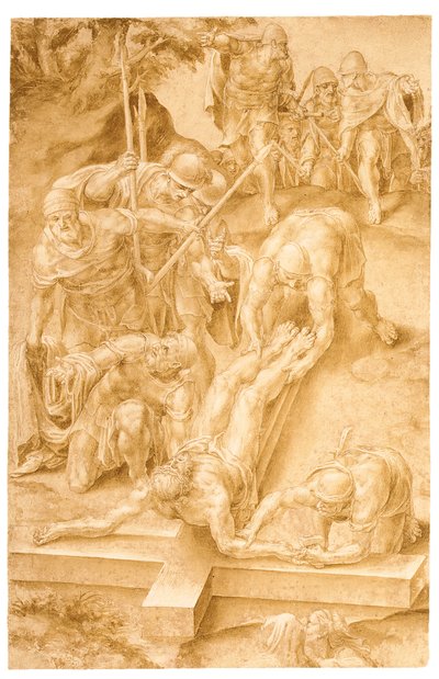 Christ nailed to the Cross by Lelio Orsi da Novellara